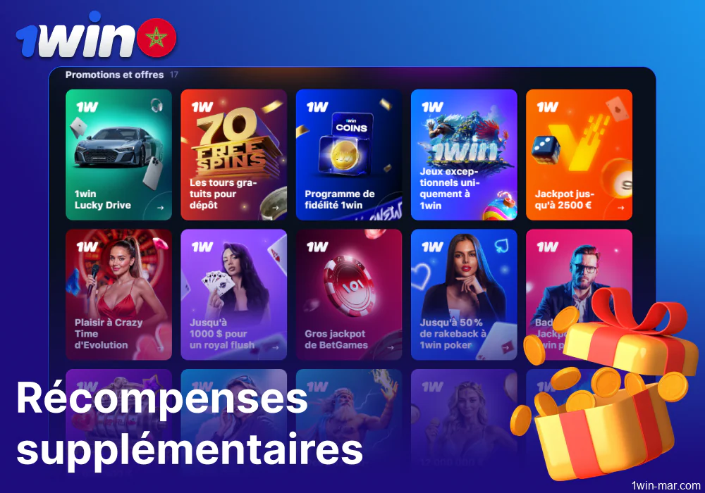 Bonus supplémentaires sur 1win pour les joueurs du Maroc