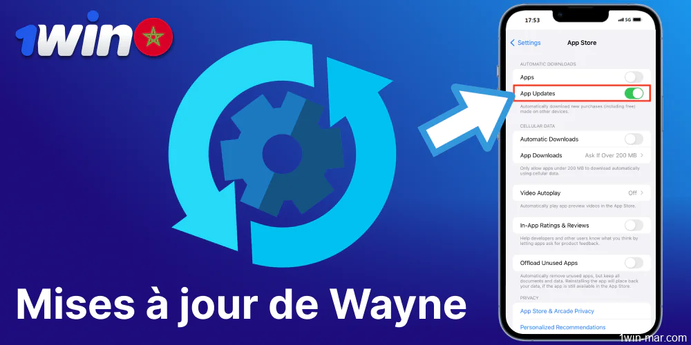 Mise à jour de l'application 1win au Maroc