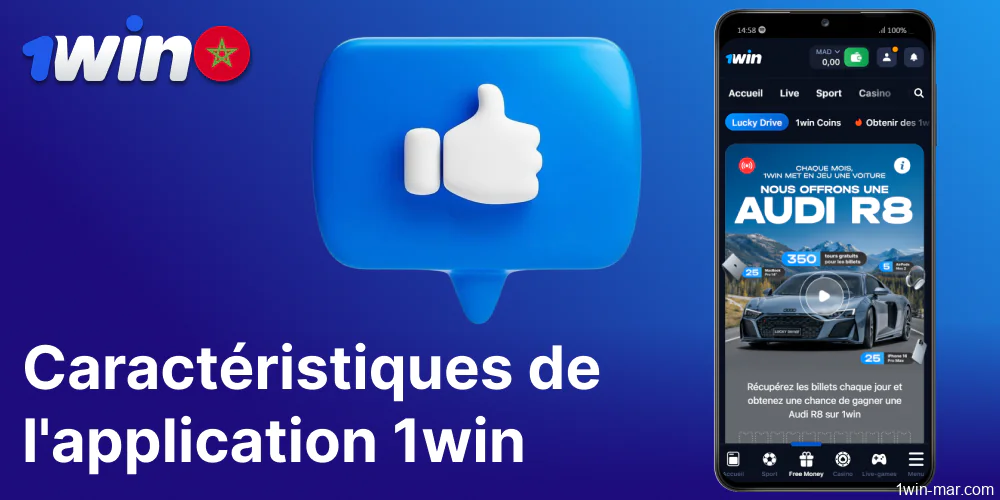 Les bénéfices de l'application 1win au Maroc