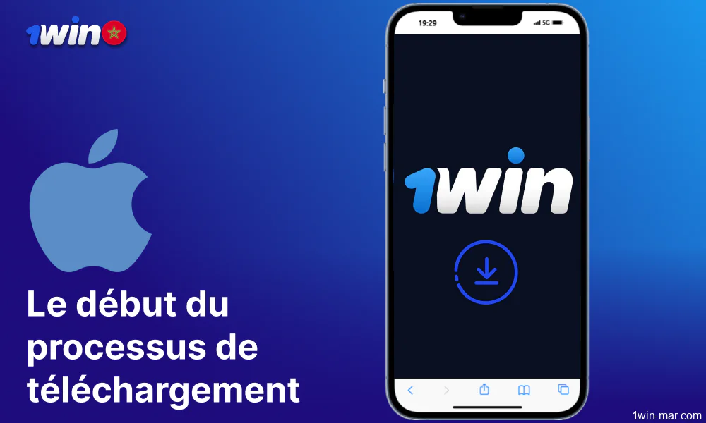 Commencer le processus de téléchargement de l'application 1win