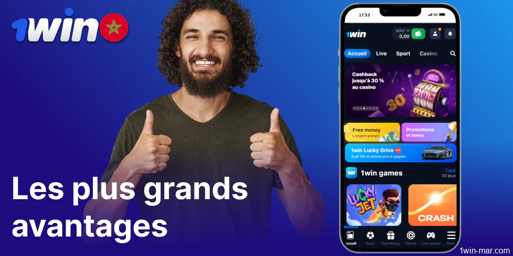 Les principaux avantages de l'application 1win pour les joueurs du Maroc