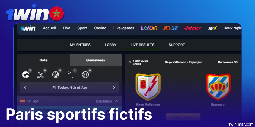 Options de paris sportifs fantaisistes sur 1win Maroc