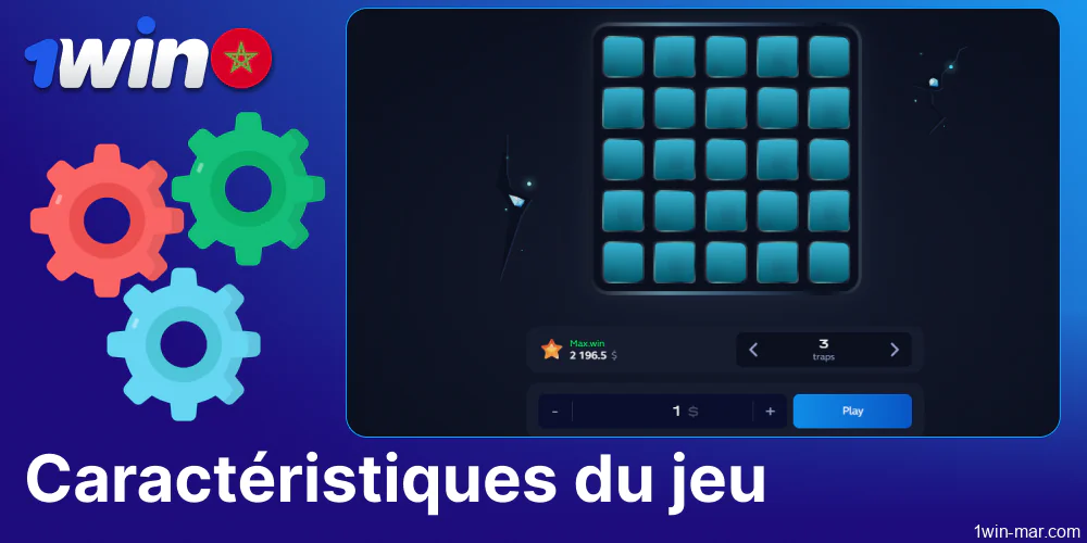 Les principales caractéristiques du jeu des Mines sur 1win Maroc