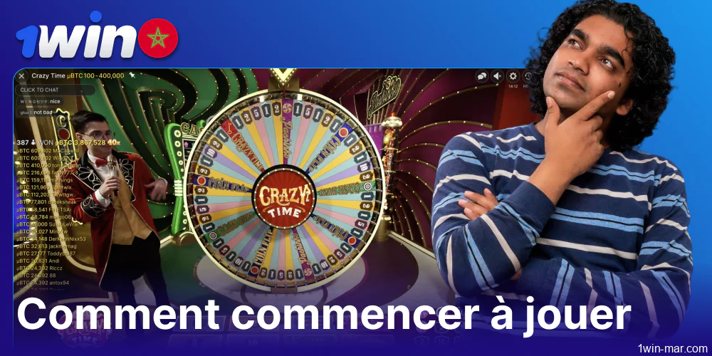 Guide pour jouer à Crazy Time sur 1win pour les joueurs du Maroc