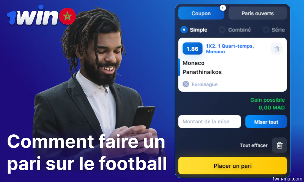 Guide pour faire des paris sur les cloches à pied sur 1win Maroc