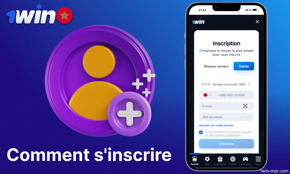 Guide d'inscription sur 1win pour les joueurs du Maroc