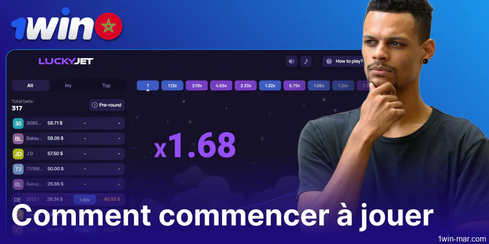 Guide pour jouer à Lucky Jet sur 1win pour les joueurs du Maroc