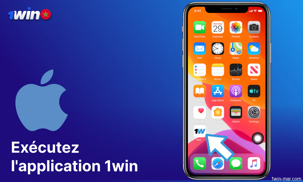 Lancer l'application 1win