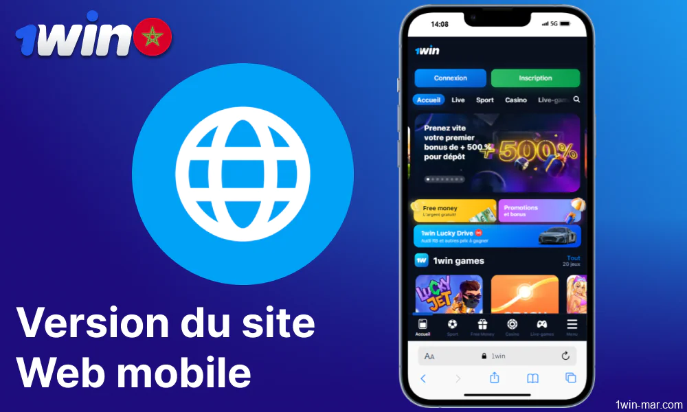 La version mobile du site 1win est disponible au Maroc