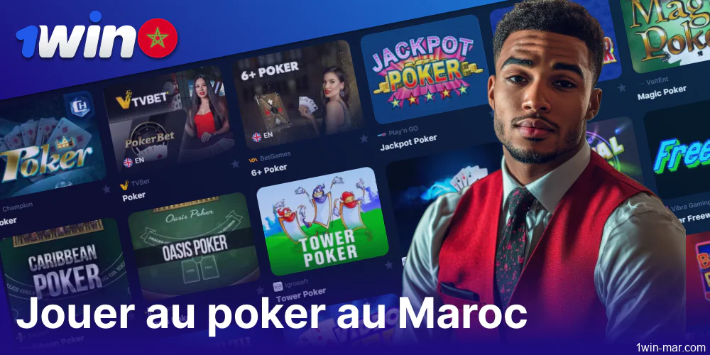 Jeux de poker en ligne disponibles sur 1win Maroc