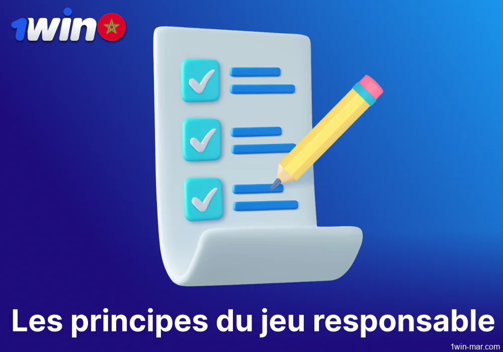 Principes du jeu responsable 1win pour les joueurs du Maroc