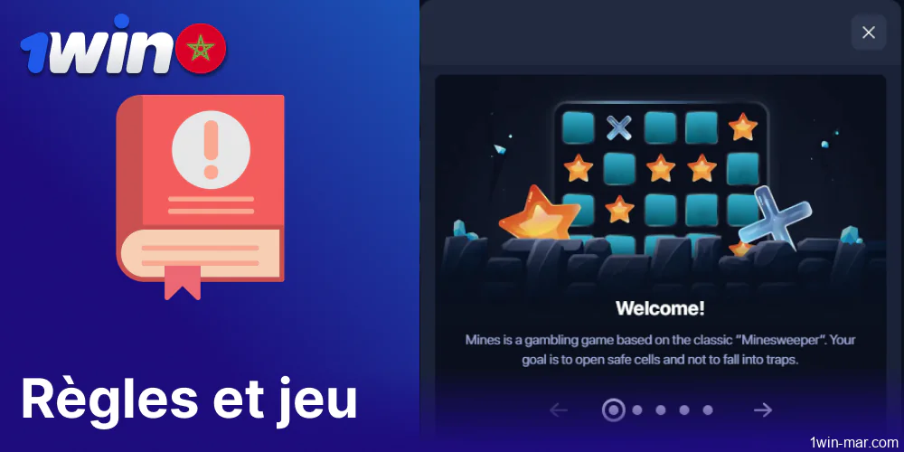 Règles et déroulement du jeu des mines sur 1win Maroc