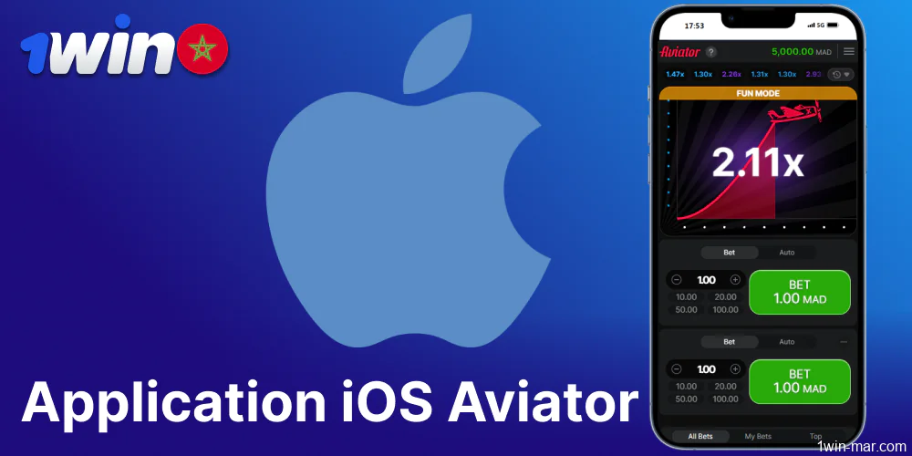 L'application iOS Aviator est disponible pour les joueurs 1win du Maroc